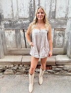 Plaid Pocket Romper