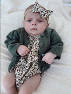 Gemma Floral Romper + Bow