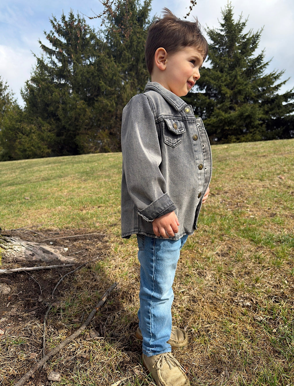Gray Denim Jacket