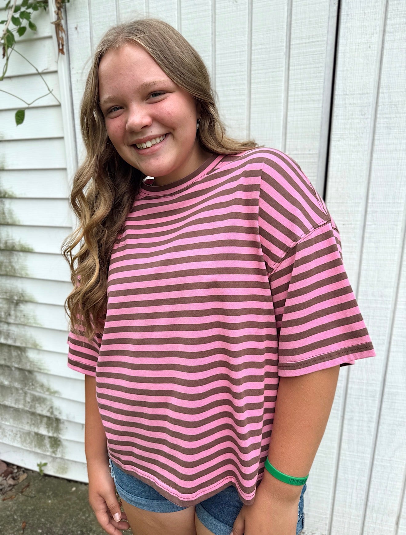 Oversized Stripe Boyfriend Tee