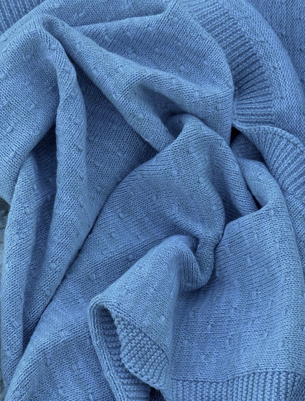 Leo Knitted Cotton Baby Blanket