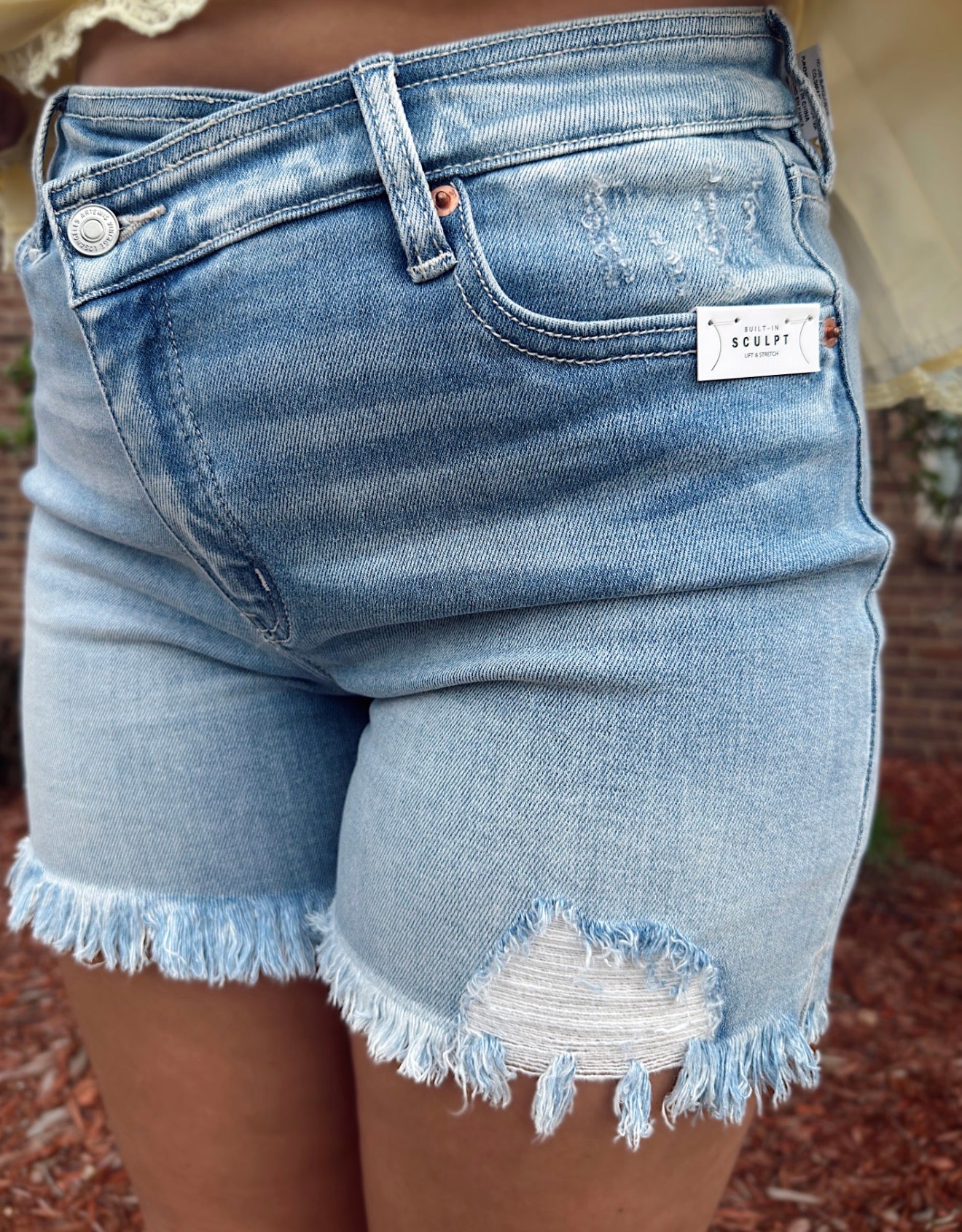 High Rise Crossover Shorts