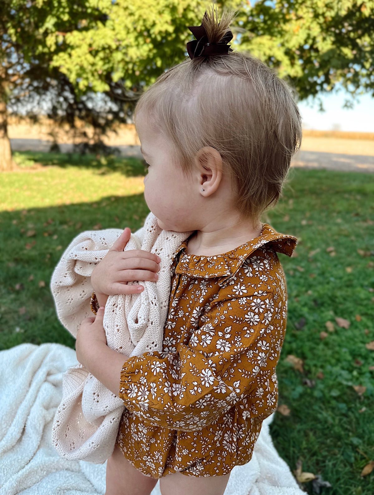 Mustard Floral Romper