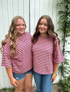Oversized Stripe Boyfriend Tee