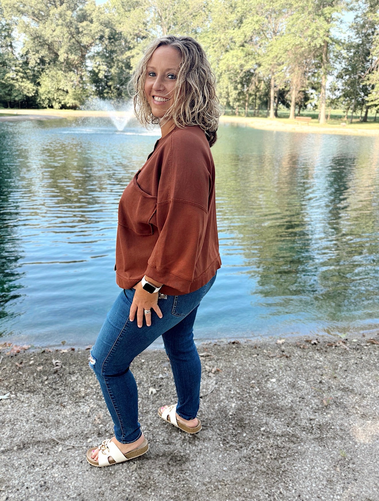Oversized Button Down Top