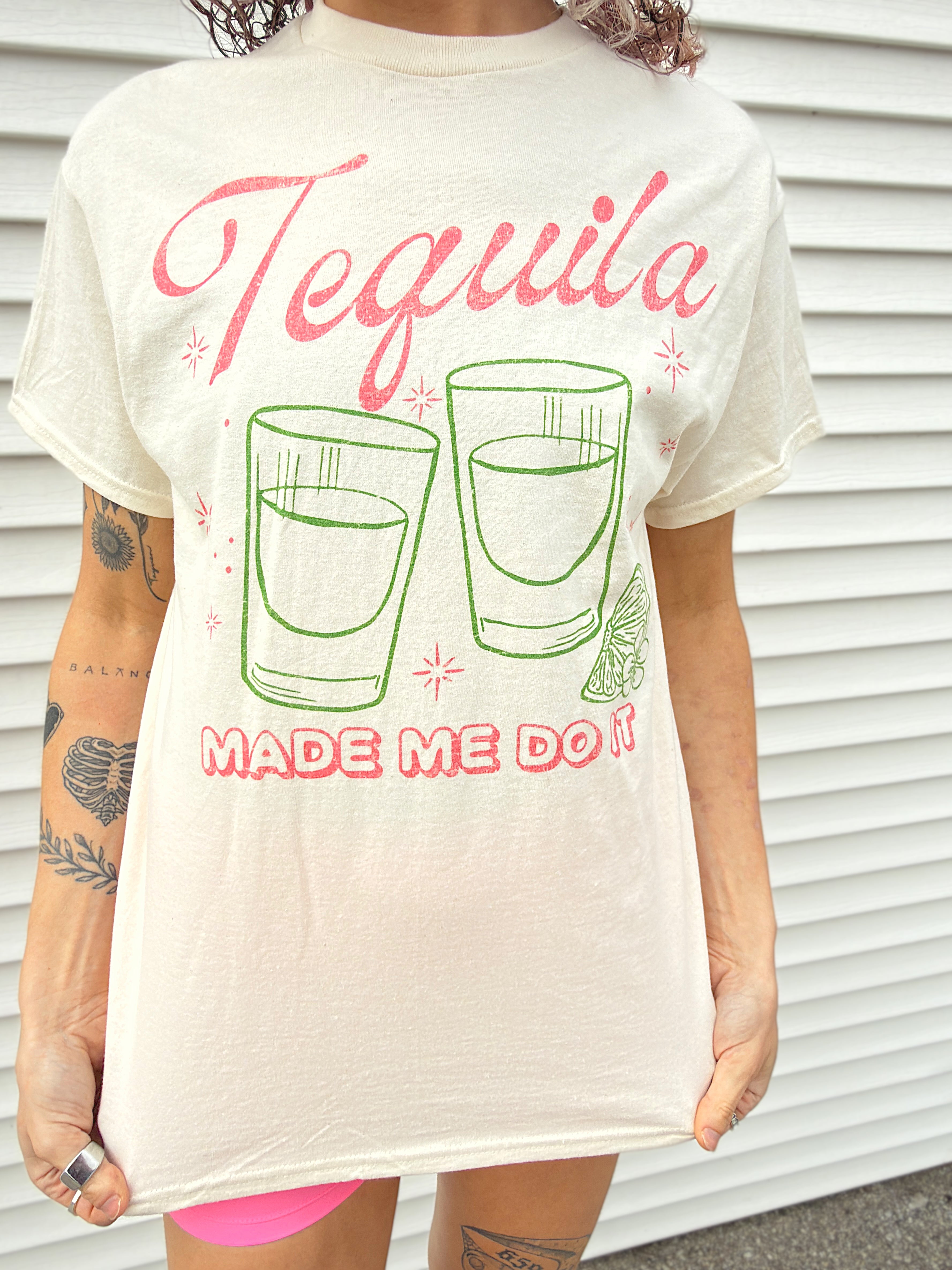 Tequila Made Me Do It Graphic Tee
