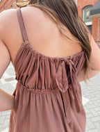 Adjustable Strap Balloon Leg Jumpsuit