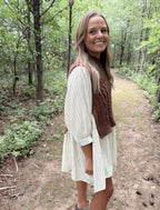 Layered Knit Vest Dress
