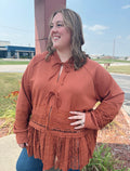 Curvy - Woodland Wanderer Hooded Cardigan