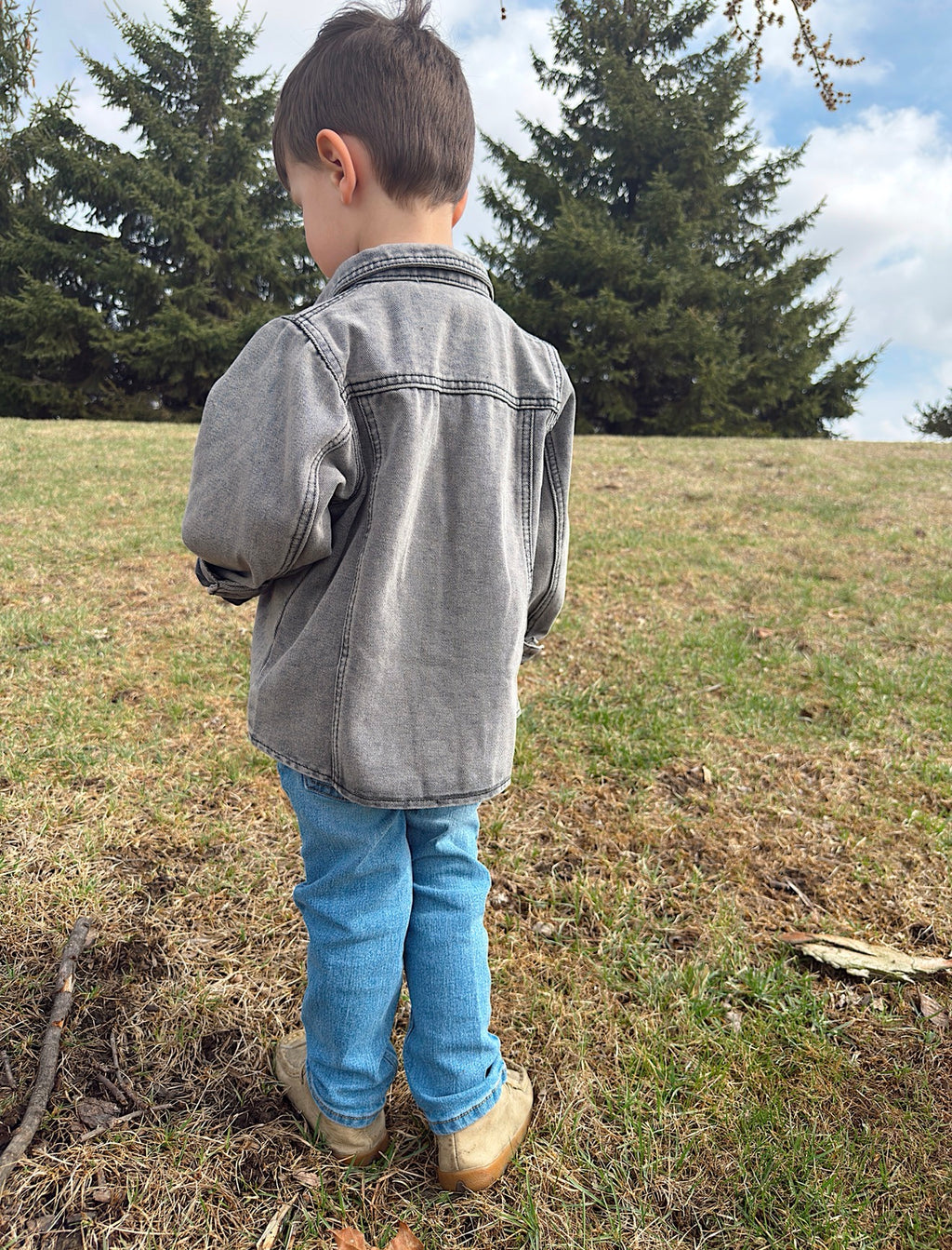 Gray Denim Jacket