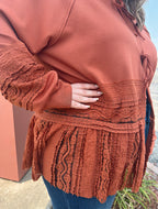Curvy - Woodland Wanderer Hooded Cardigan