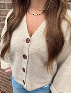 Cuff Button-Up Sweater