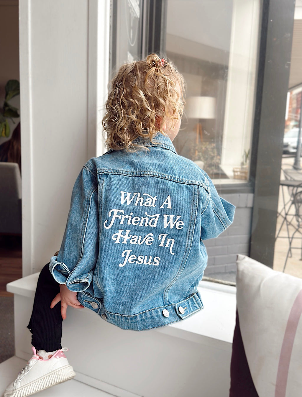 What a Friend We Have in Jesus Kids Denim Jacket