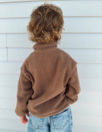 Brown Fleece Kids Pullover