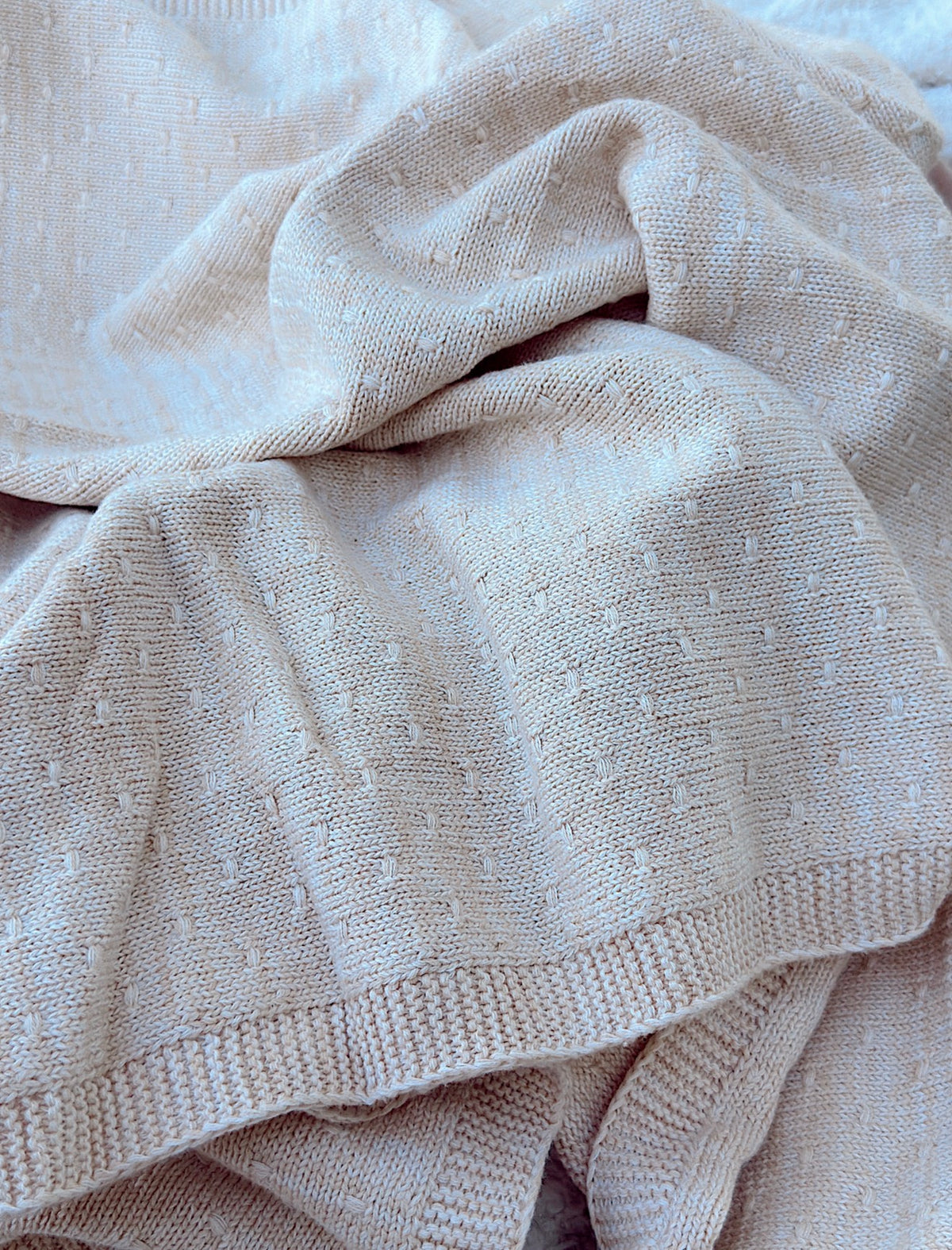 Leo Knitted Cotton Baby Blanket