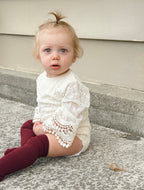 Ivory Lace Romper