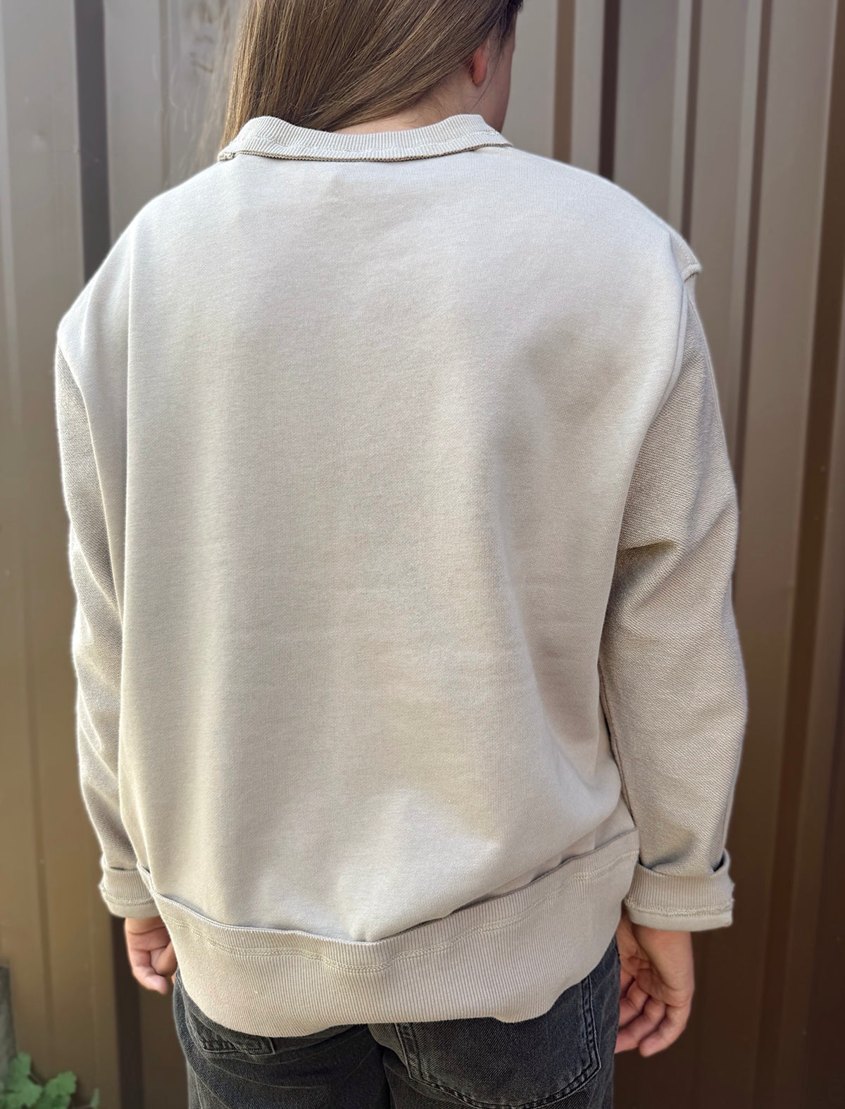 Tween - Cozy Contrast Terry Pullover