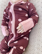 Mulberry Polkadot Bamboo Sleeper