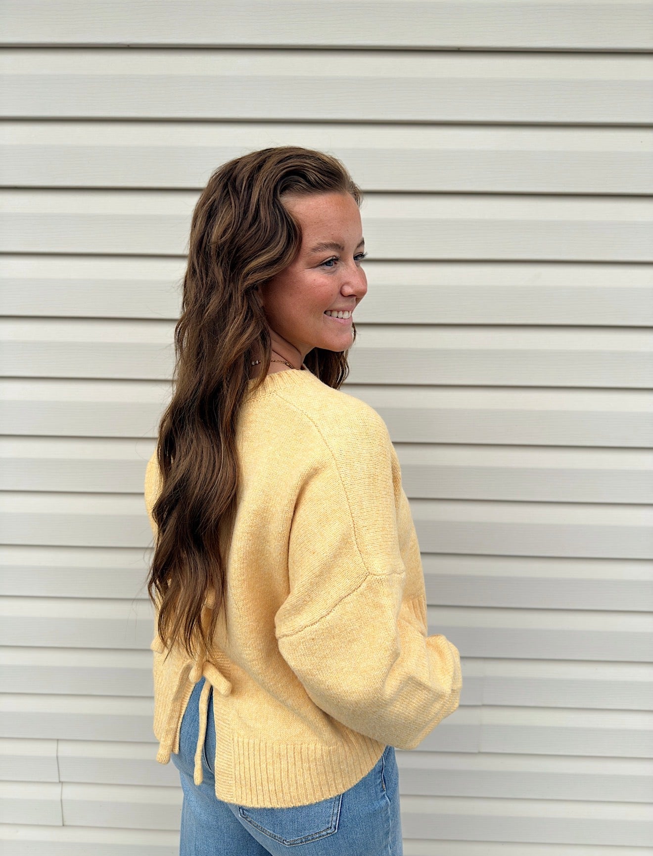 Marigold Tie-back Sweater