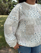 Bloom & Stitch Quilted Pullover