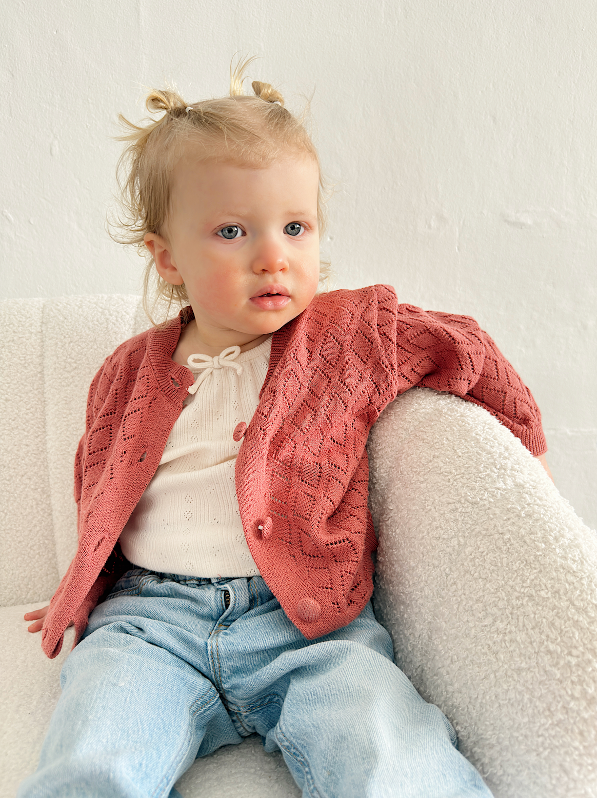 Ellanor Pointelle Cardigan