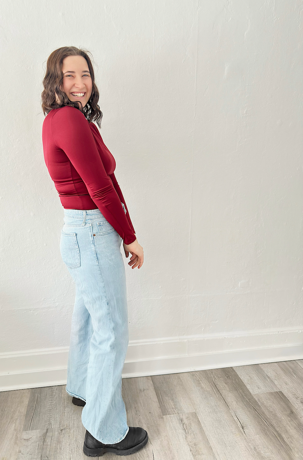 Mock Neck Long Sleeve Bodysuit