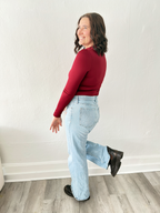Mock Neck Long Sleeve Bodysuit