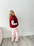 Diamond Stitched Pattern Padded Vest