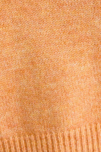 Orange Asymmetrical Shoulder Sweater