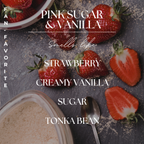 Pink Sugar & Vanilla | 15oz Soy Candle