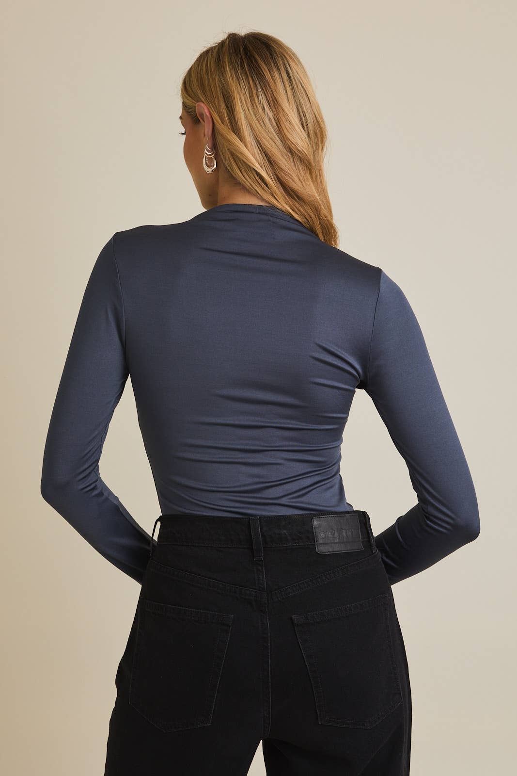 Mock Neck Long Sleeve Bodysuit