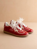 The Dalia | Cherry Lace Up Sneaker