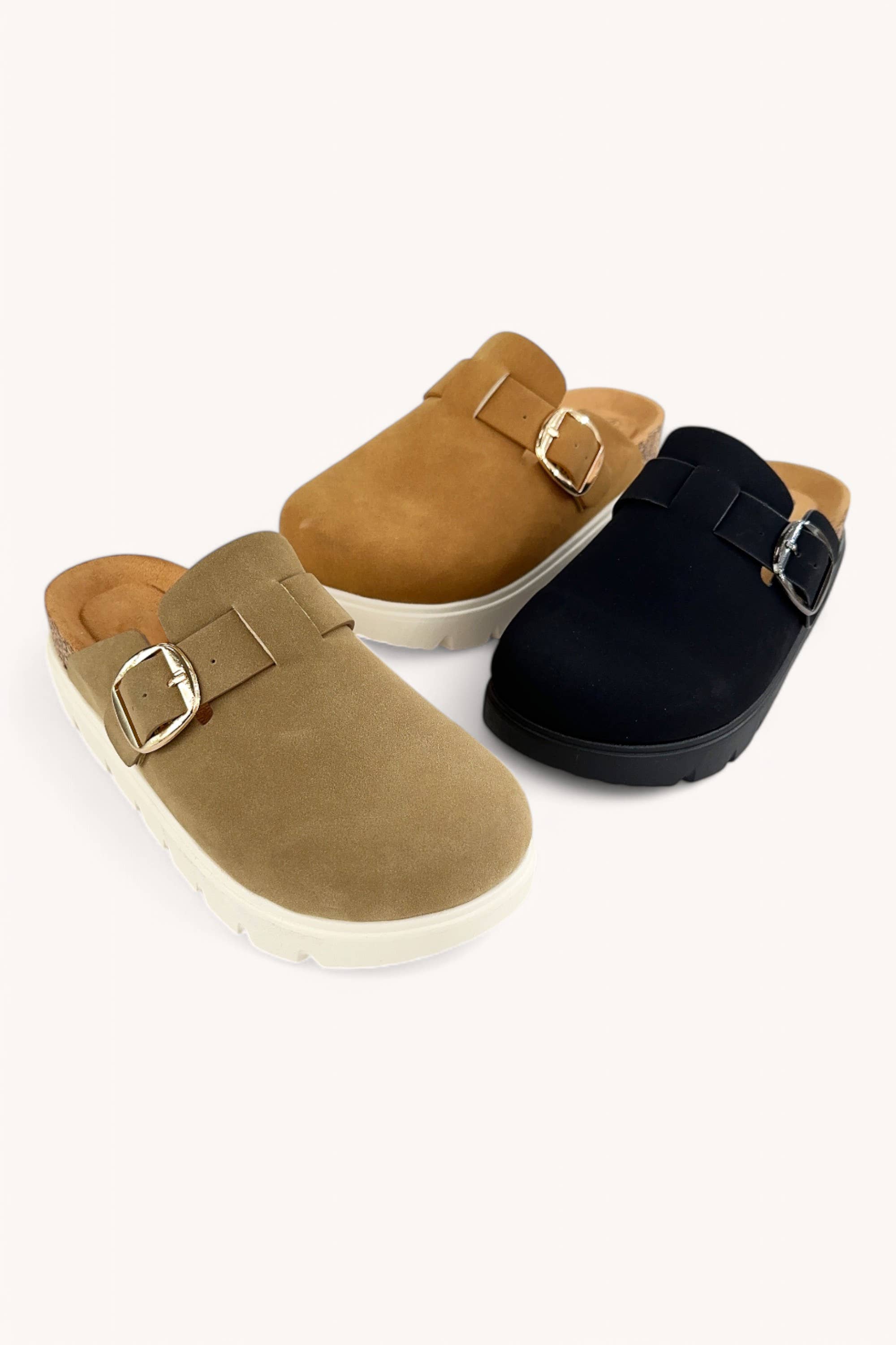 Chunky Lug Sole Clog Sandals