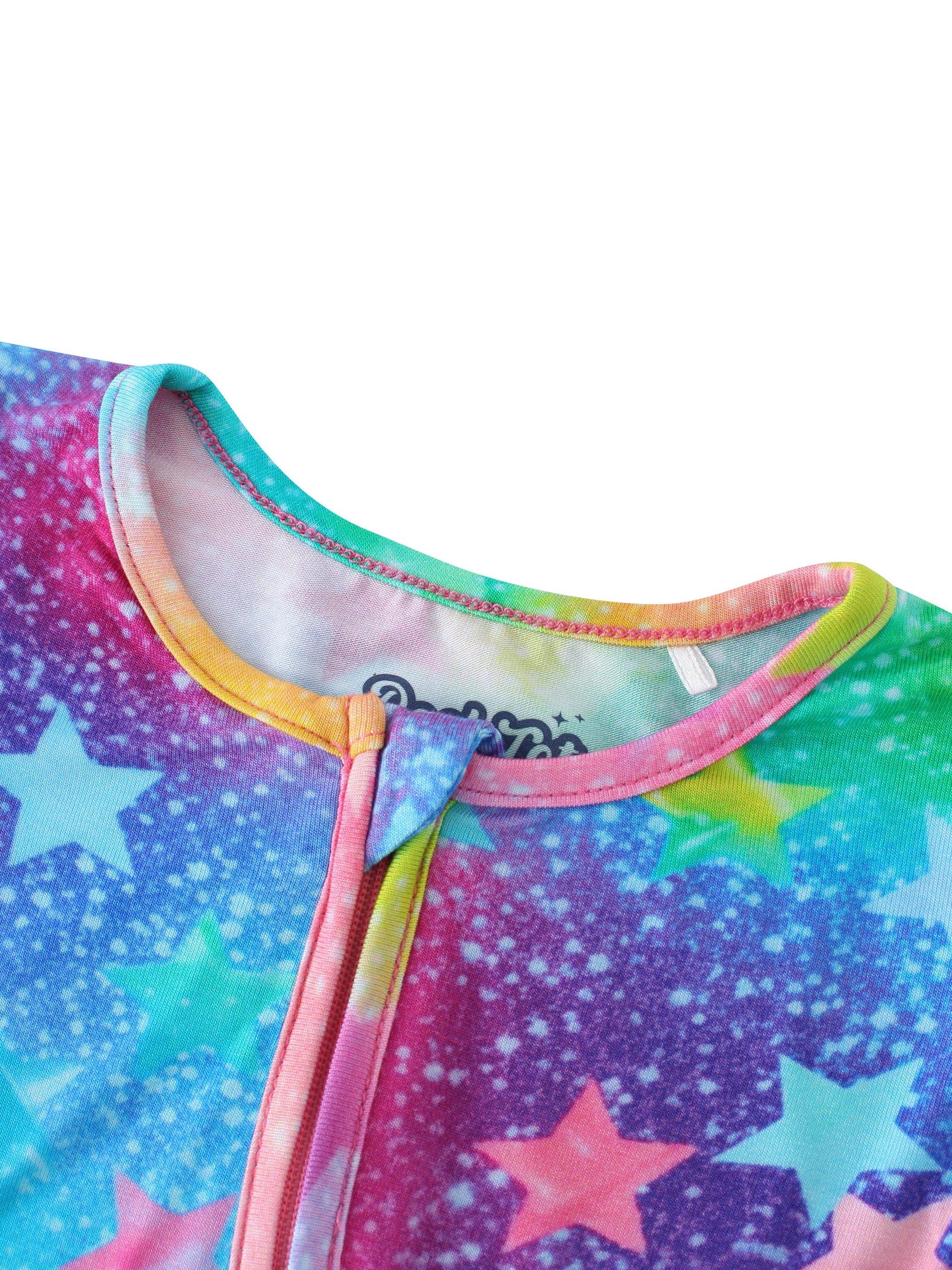Retro Stars Bamboo Convertible Zippy Romper
