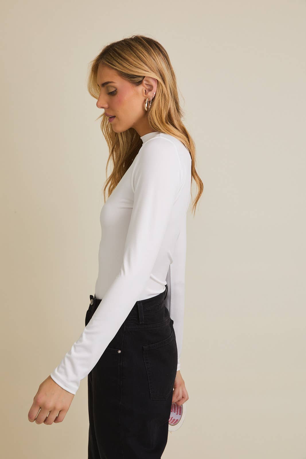 Mock Neck Long Sleeve Bodysuit