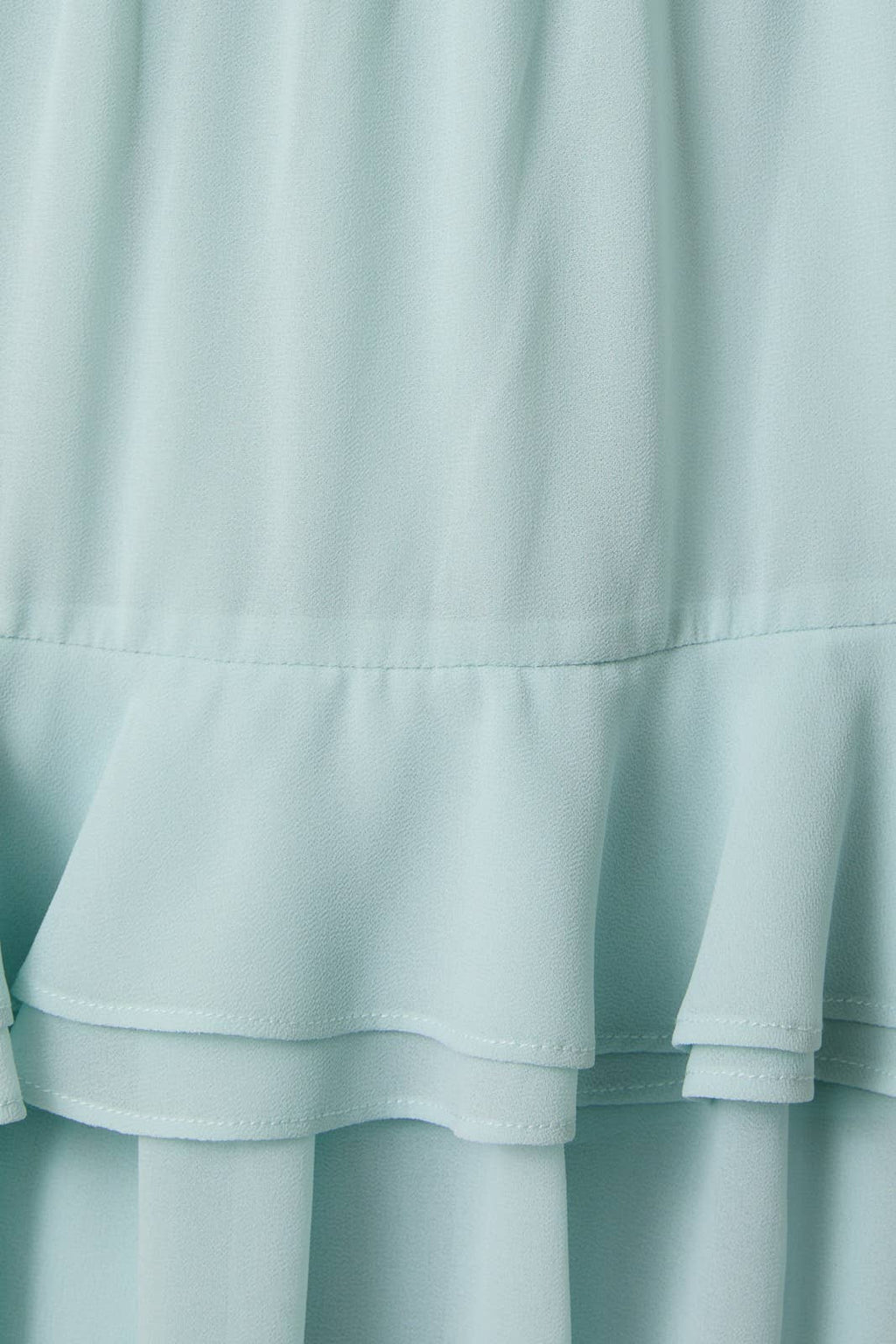 Ruffle Detail Shoulder Tie Flare Romper