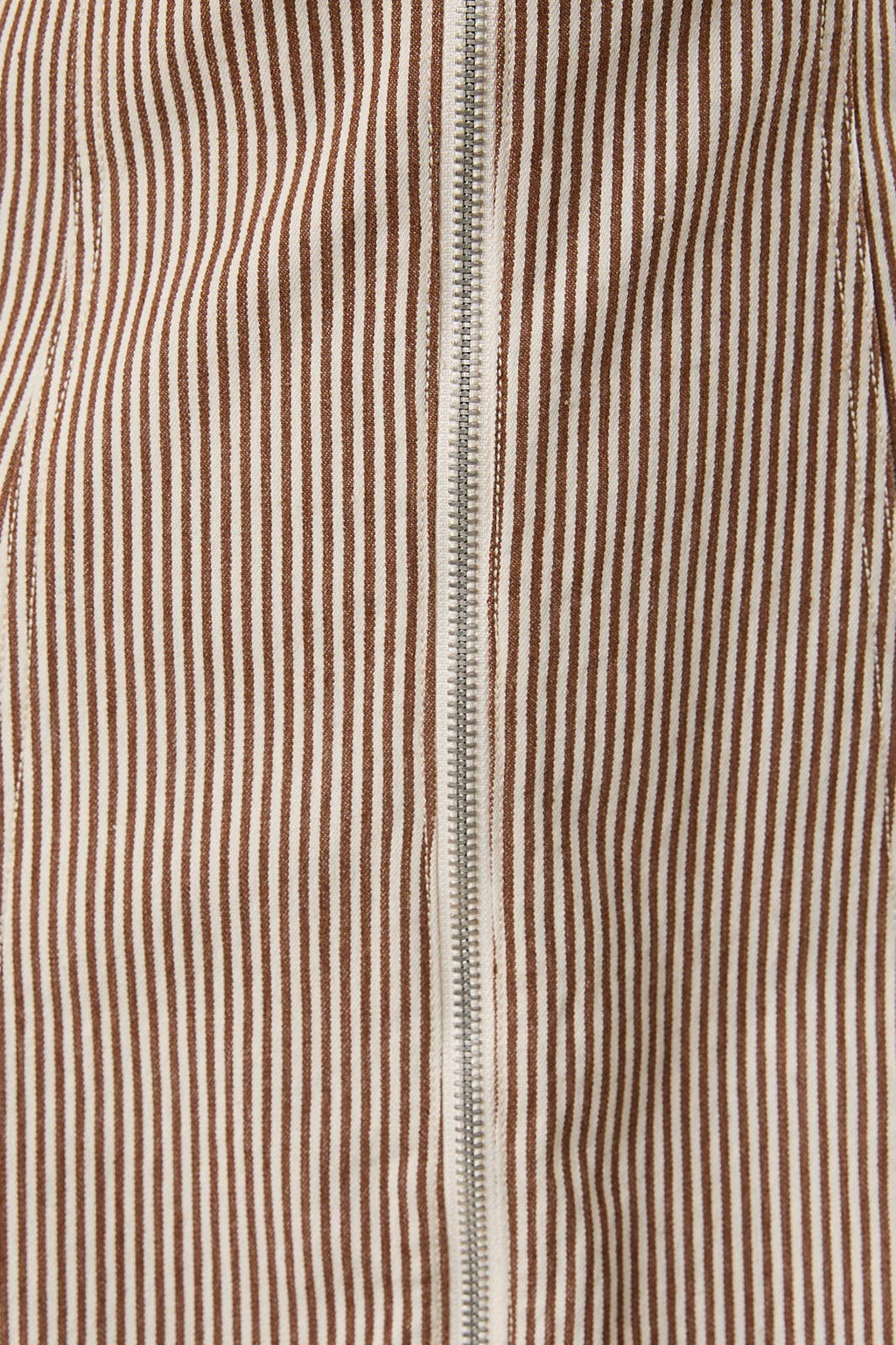 Puff Sleeve Vintage Stripe Denim Dress