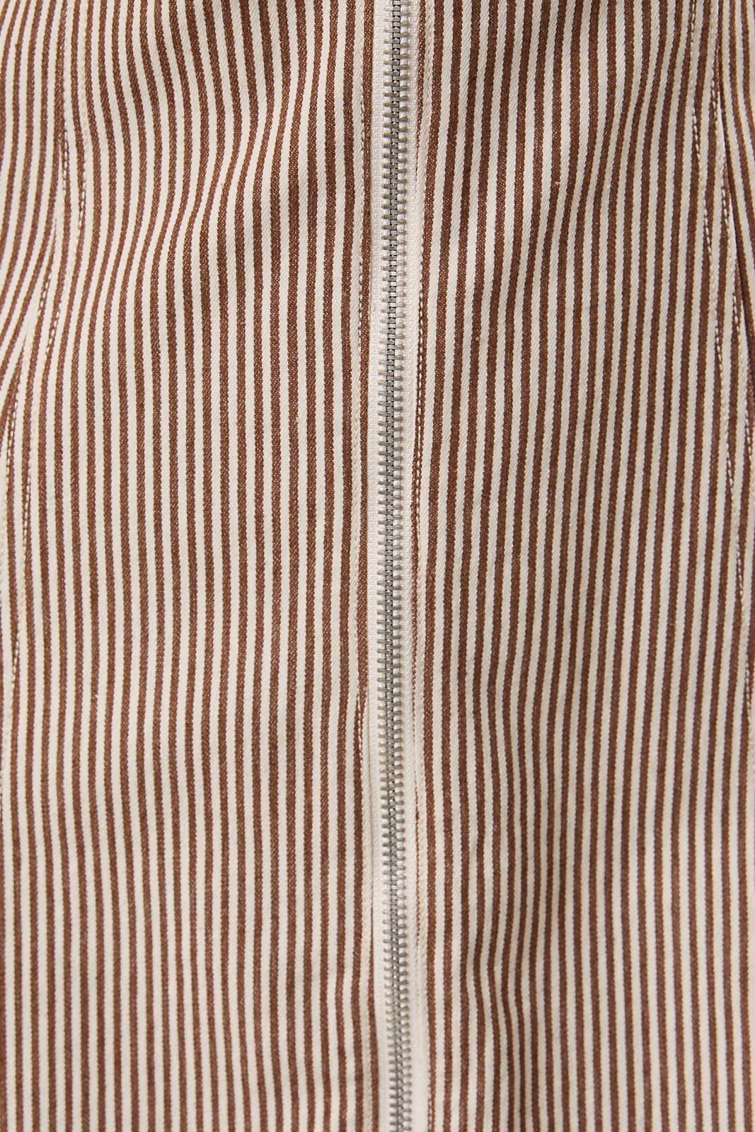 Puff Sleeve Vintage Stripe Denim Dress