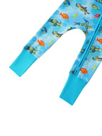 Sea Turtle Bamboo Convertible Zippy Romper