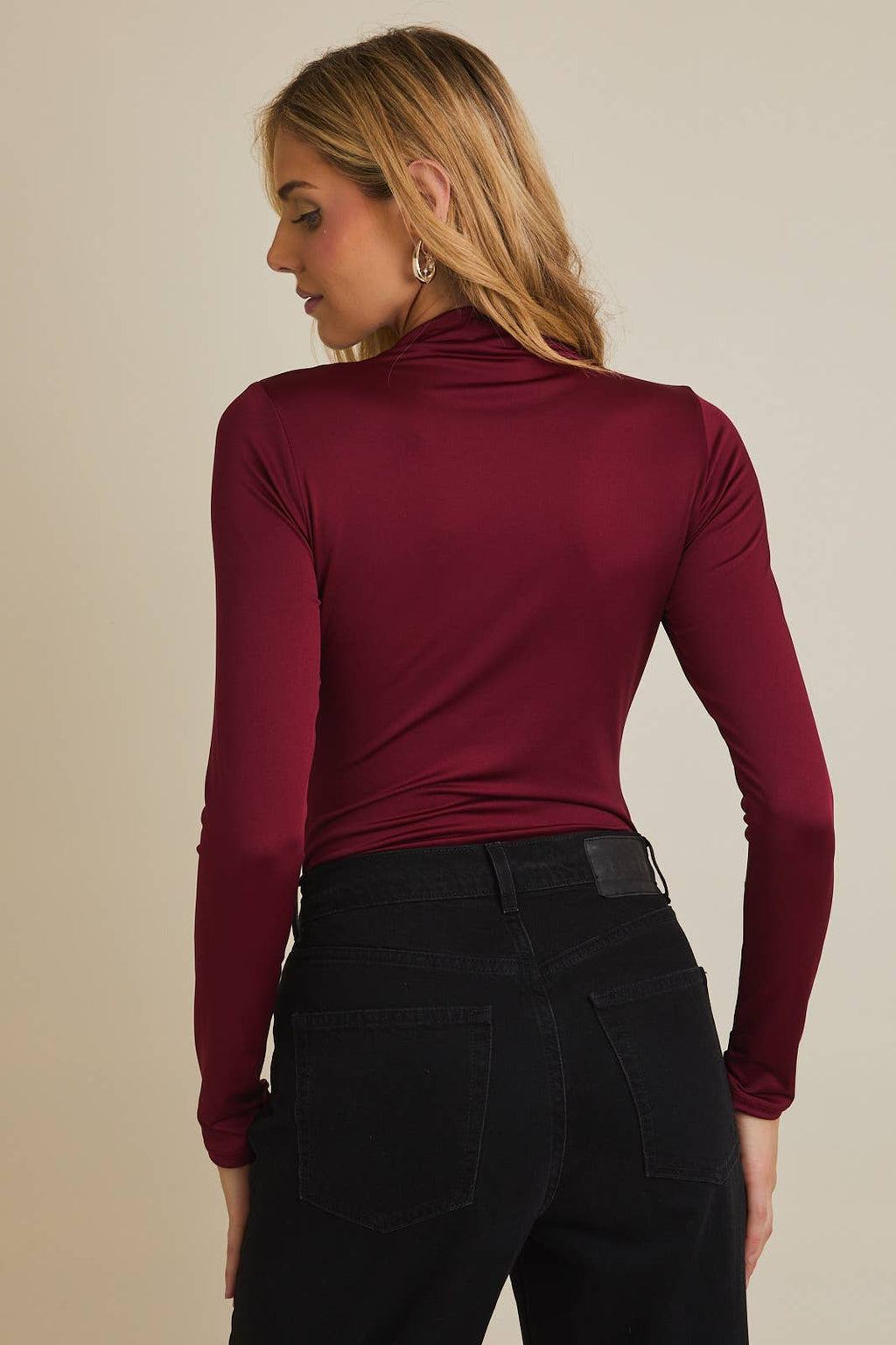 Mock Neck Long Sleeve Bodysuit