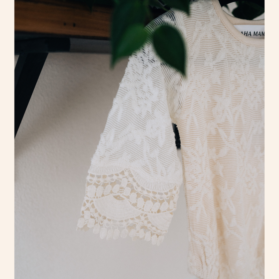 Ivory Lace Romper