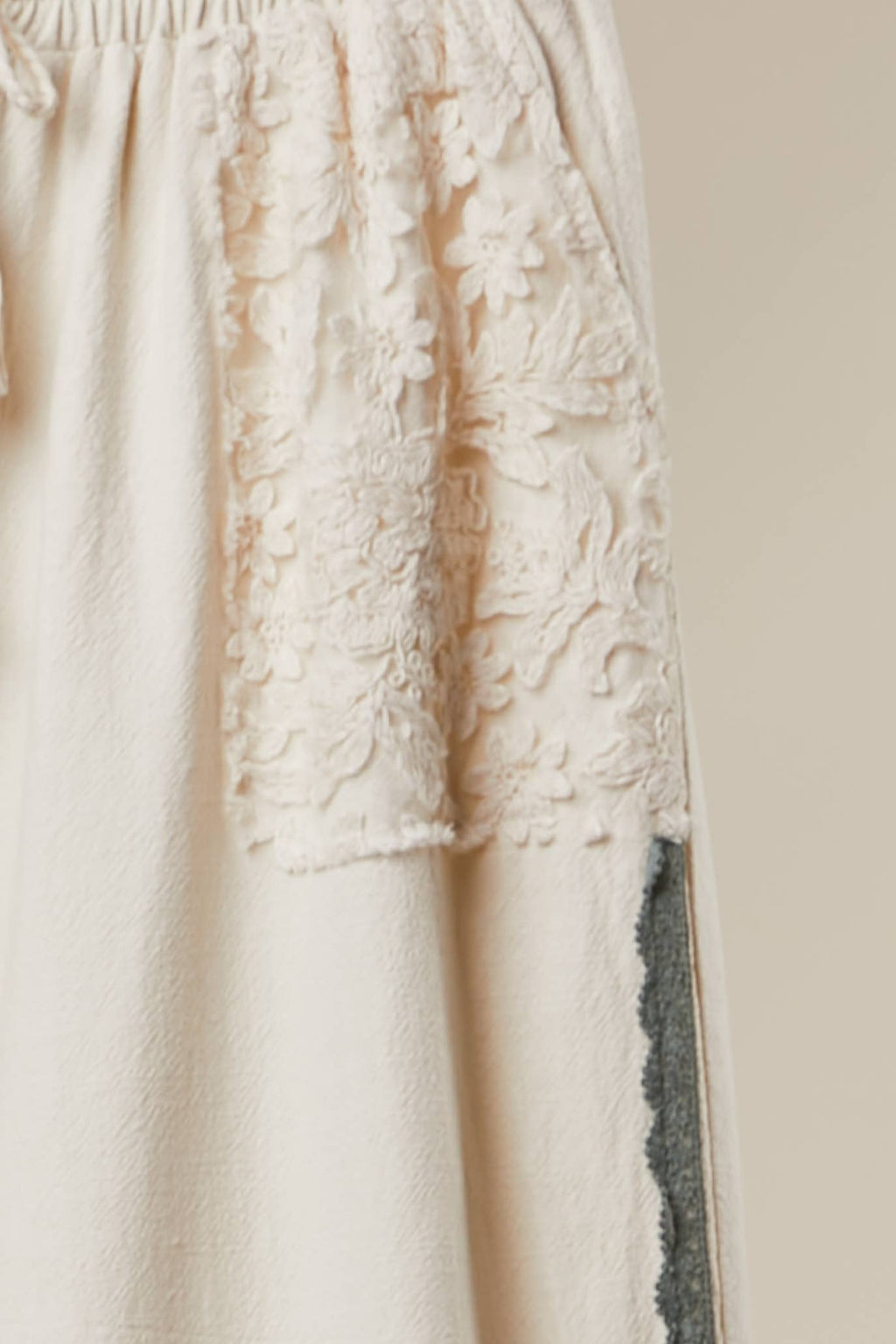 Lace Patchwork Jogger Pants