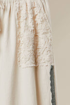 Lace Patchwork Jogger Pants