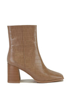 Demi Croc Embossed Booties