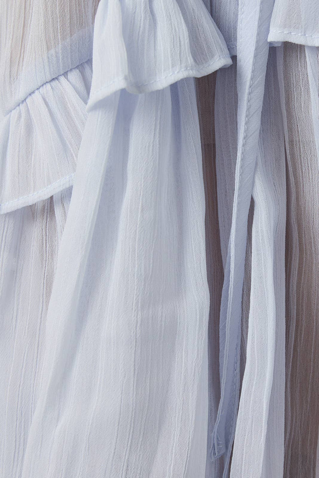 Scoop Neck Ruffle Detail Blouse