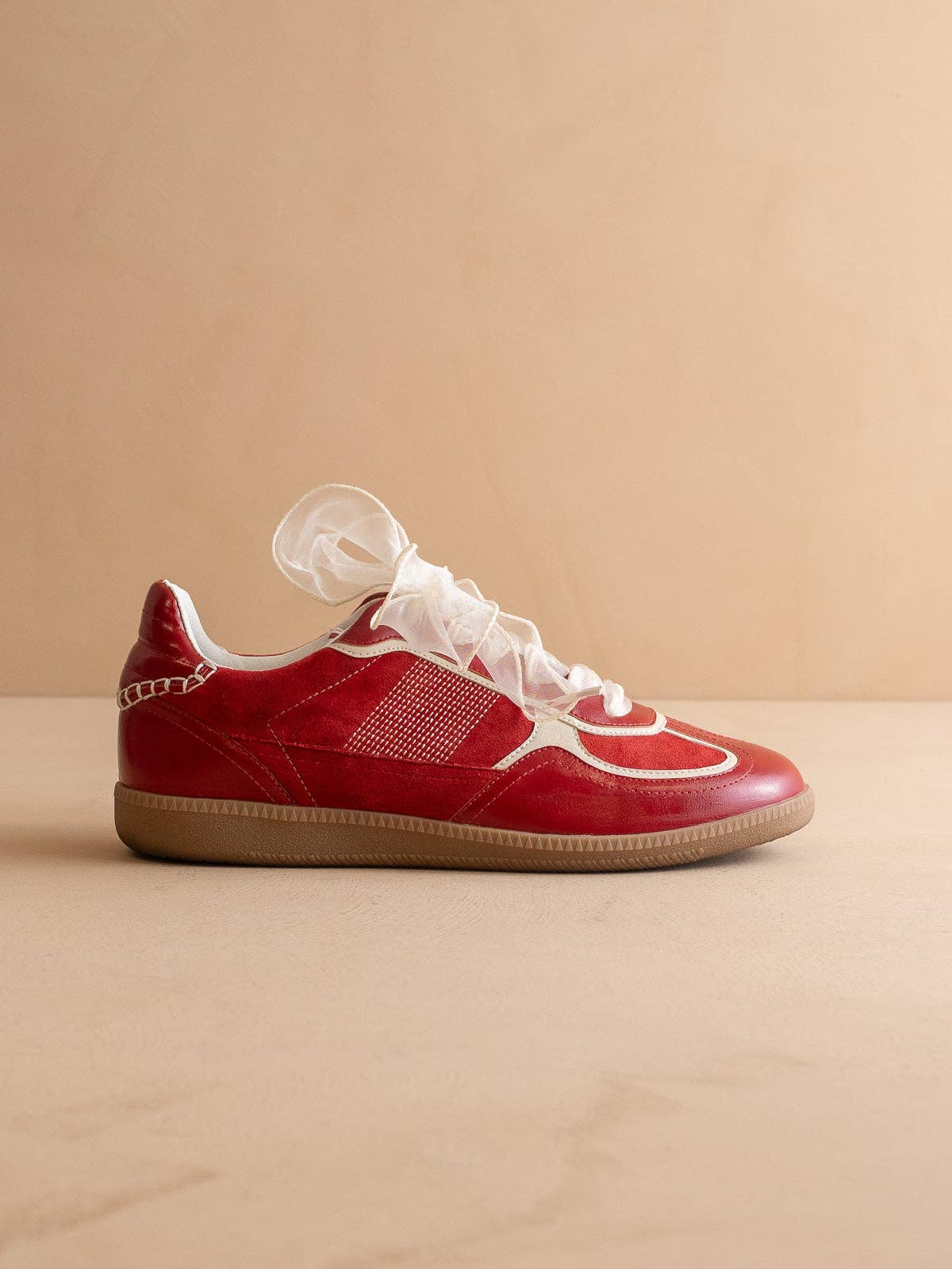 The Dalia | Cherry Lace Up Sneaker